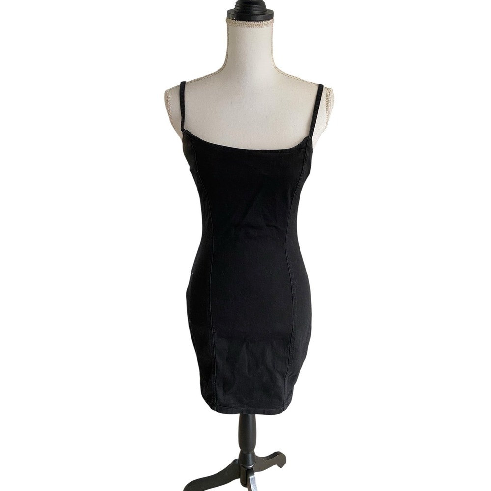 H&M‎ Divided - Bodycon Mini Dress (S) - Black Sleeveless